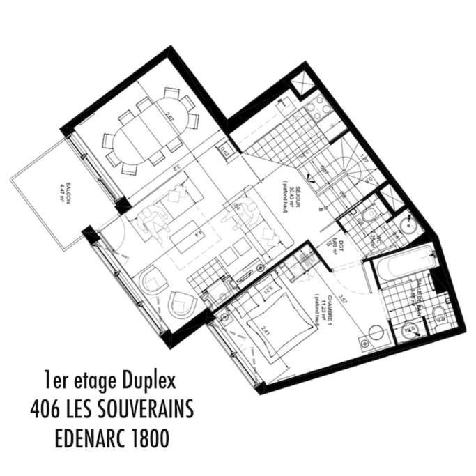 בור סן מוריס Confort Et Espace Pour Cet Appartement Duplex De 100 M2 Avec Grand Sejour Expose Sud Avec Cheminee, 4 Chambres , Acces Direct Aux Pistes De Ski Et Au Golf Dans La Residence Edenarc Avec Piscine, Jacuzzi Et Spa מראה חיצוני תמונה