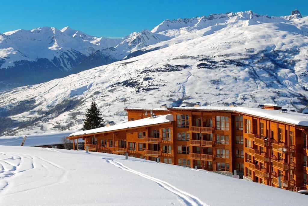 בור סן מוריס Confort Et Espace Pour Cet Appartement Duplex De 100 M2 Avec Grand Sejour Expose Sud Avec Cheminee, 4 Chambres , Acces Direct Aux Pistes De Ski Et Au Golf Dans La Residence Edenarc Avec Piscine, Jacuzzi Et Spa מראה חיצוני תמונה